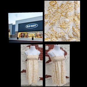 New XXL 16 girls teen OLD NAVY spaghetti strap sleeveless smocked dress